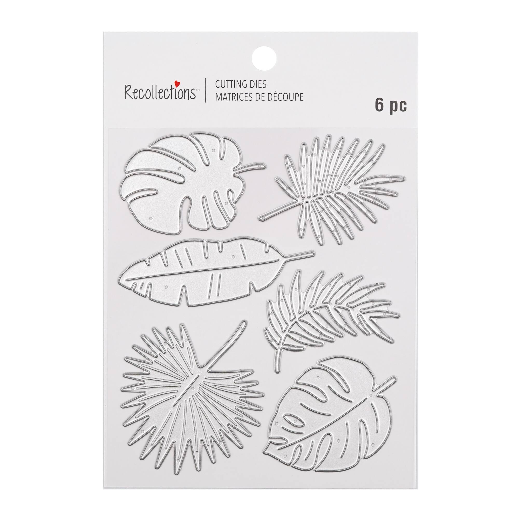 6 Pack: Tropical Leaves Cutting Die Set by Recollections™